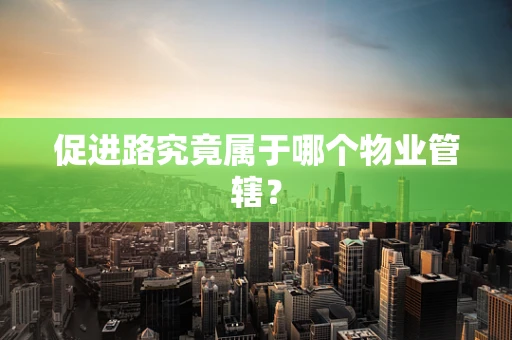 促进路究竟属于哪个物业管辖？