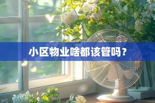 小区物业啥都该管吗？