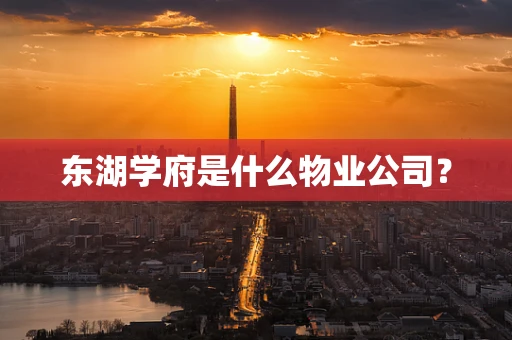 东湖学府是什么物业公司？