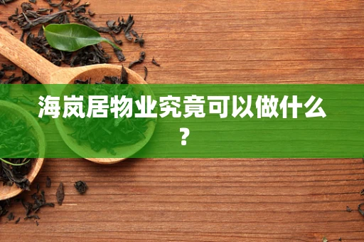 海岚居物业究竟可以做什么？