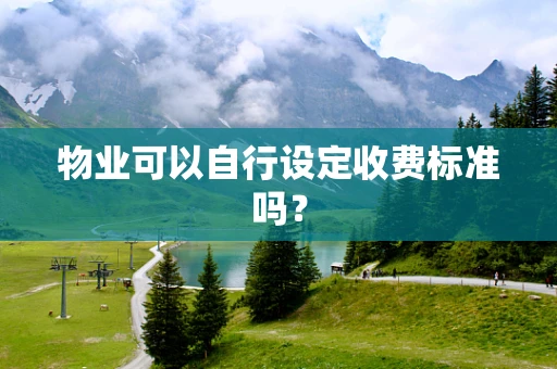 物业可以自行设定收费标准吗？