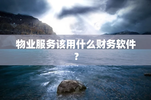 物业服务该用什么财务软件？