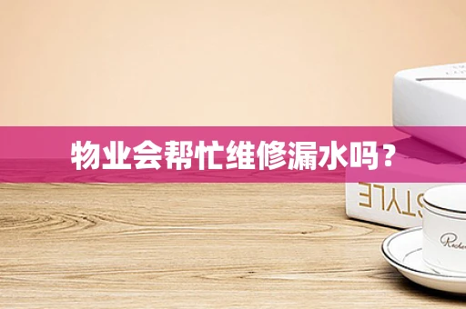 物业会帮忙维修漏水吗？
