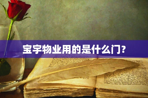 宝宇物业用的是什么门？