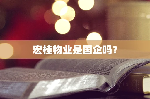 宏桂物业是国企吗？
