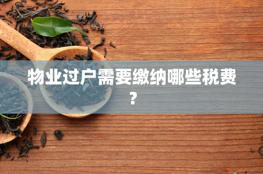 物业过户需要缴纳哪些税费？