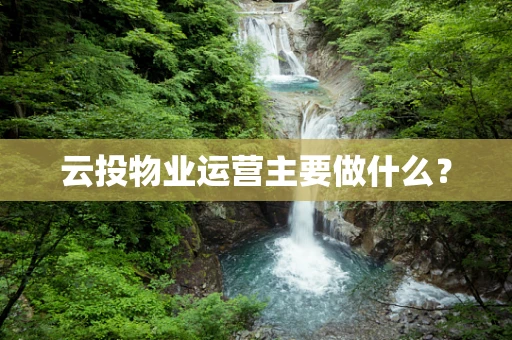 云投物业运营主要做什么？
