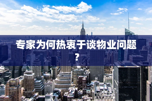 专家为何热衷于谈物业问题？