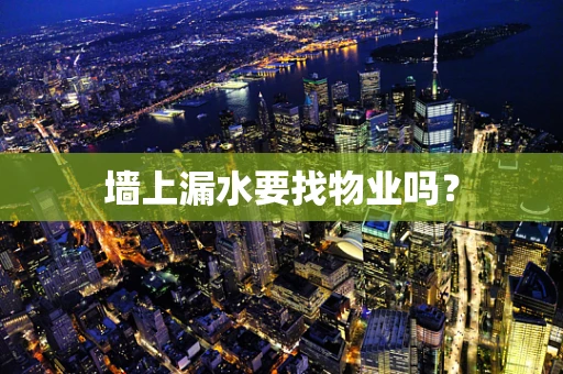 墙上漏水要找物业吗？