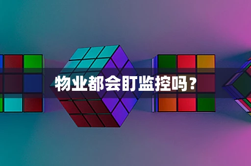 物业都会盯监控吗？