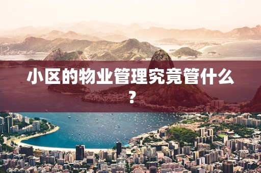 小区的物业管理究竟管什么？
