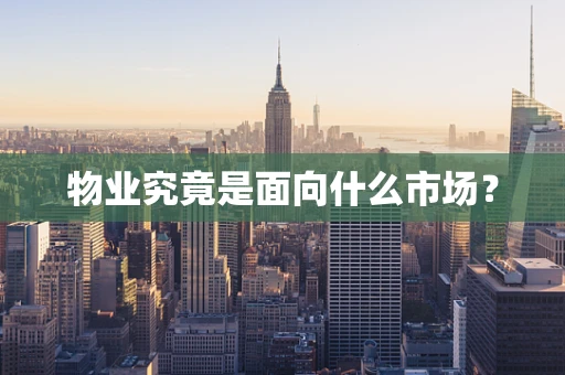 物业究竟是面向什么市场？