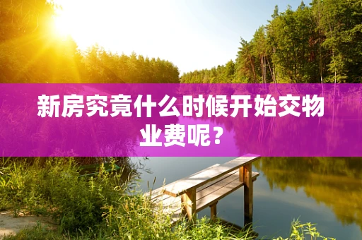 新房究竟什么时候开始交物业费呢？