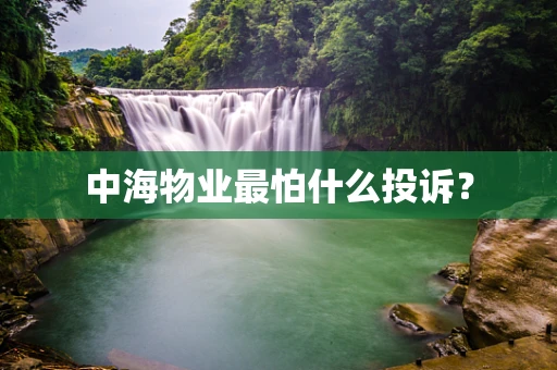 中海物业最怕什么投诉？