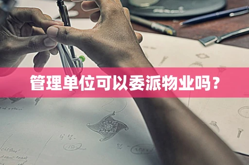 管理单位可以委派物业吗？
