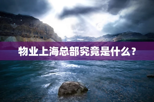 物业上海总部究竟是什么？