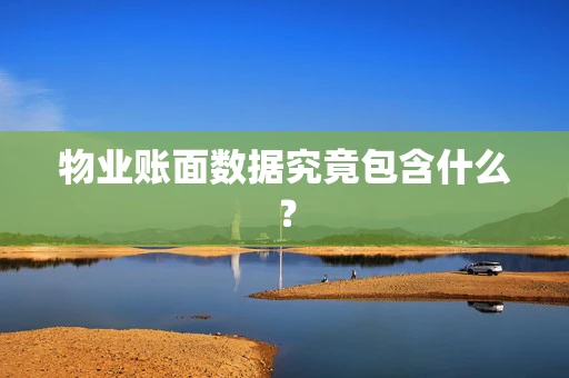 物业账面数据究竟包含什么？