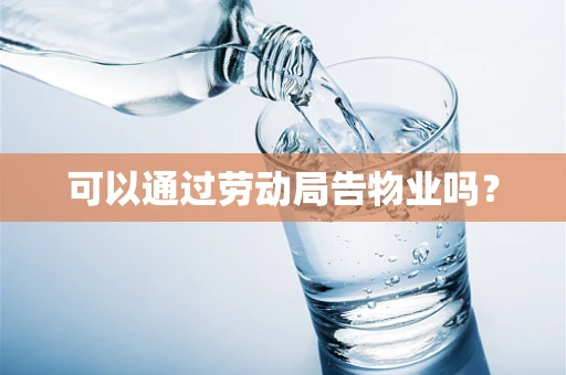 可以通过劳动局告物业吗？