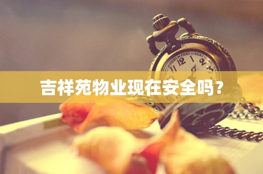 吉祥苑物业现在安全吗？