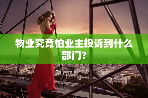 物业究竟怕业主投诉到什么部门？