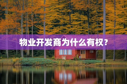 物业开发商为什么有权？