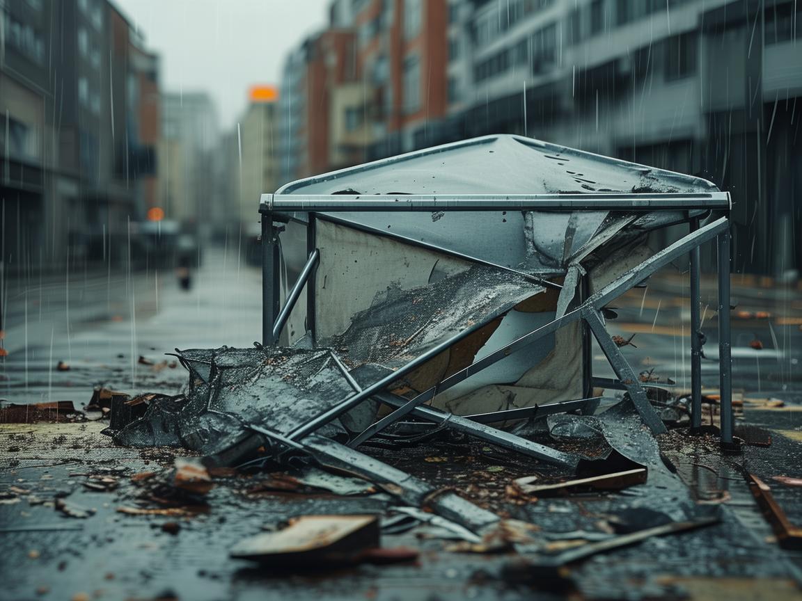 物业打烂业主雨棚违法吗？